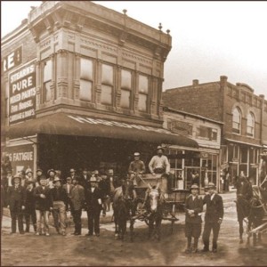 Historic photo of hardware store